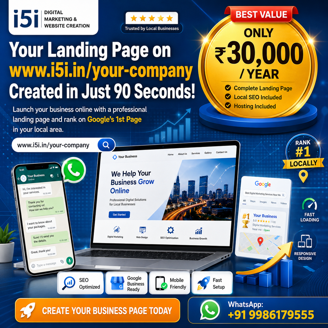 mohan 1st page google Rank Webpage